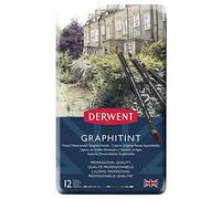 (TG. 12 pezzi) Derwent Graphitint Matite di Grafite Colorata Idrosolubile in Sca