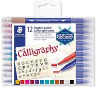 (TG. 12 pezzi) Staedtler 3005 TB12 ST - Penna calligrafica, multicolore - NUOVO