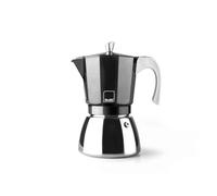 (TG. 12 tazas) IBILI - Macchina per caffè espresso Elba Black, 12 tazze, 600 ml