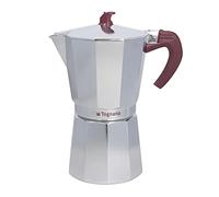 (TG. 12 tazze) Tognana Extra Style, Caffettiera Moka, 12 Tazze, Alluminio, Grigi