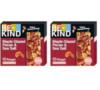 (TG. 12 Unit (Confezione da 2)) BE-KIND Barretta al Gusto di Noci Pecan Glassat