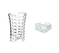 (TG. 12 x 10.3 x h18.3 cm) Guzzini Portabicchieri Tiffany, Trasparente, 12 x 10.