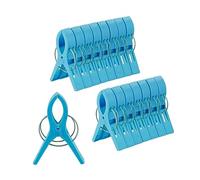 (TG. 12 x 2 x 8 cm) Relaxdays Bunte Strandtuchklammern 16er Mollettoni da Spiagg