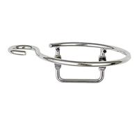 (TG. 12 x 4.5 x 11 cm) Wenko Milano 18280100 Porta phon con reggicavo, in cromo,