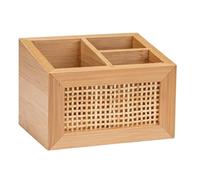 (TG. 12 x 8,5 x 9 cm) Wenko Box da Bagno Allegre, Box Decorativo con 3 Pratici S