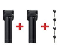 (TG. 120 cm) ABUS, Bordo Big 6000K, set di 2 AntiFUrti Pieghevoli con Supporto S