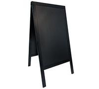 Lavagna Sandwich - cavalletto nero - 69x125 cm - Securit