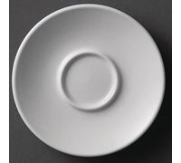 (TG. 120mm/ 4 ¾") Nextday Catering Y112 tazzine e piattini, colore: bianco - NU
