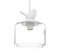 (TG. 120x20x20 cm) Relaxdays Lampadario a Sospensione Uccellino, Soffitto, Look