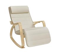 (TG. 121,5 x 67 x 84 cm) SONGMICS Sedia a Dondolo, Poltrona a Dondolo con Bracci