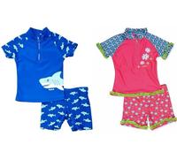 (TG. 122-128) Playshoes zweiteilig Schwimmshirt Badeshorts Badebekleidung Hai 12