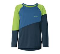 (TG. 122-128) VAUDE Kids Moab LS Maglietta, Blu Scuro/Blu, 122-128 Unisex-Bambin