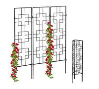 (TG. 122 x 30,5 cm) Relaxdays Griglia per Piante Rampicanti, Set da 3 Pannelli d