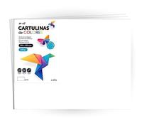 (TG. 125 hojas) Cartulina de Colores, Cartulina Grande 50x65 cm de Colores Claro