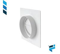 (TG. 125 mm) La Ventilazione PMV125B Placca per Passaggi a Muro Tubo Tondo con V