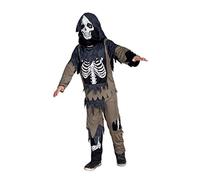 (TG. 128 cm) Boland- Costume Scheletro Zombie Skeleton per Bambini, Nero/Beige,