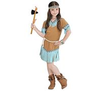 (TG. 128 cm) WIDMANN 06656 - Costume da Ragazza Indiana, in Taglia 5/7 Anni - NU