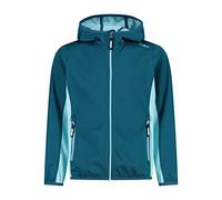 (TG. 128) CMP - Giacca in light softshell da bambini con cappuccio fisso, Deep L