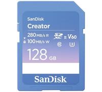 (TG. 128 GB) SanDisk Creator Scheda SD UHS-II 128GB (Per DSLR i Fotocamere Mirro