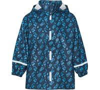 (TG. 128) Playshoes Baustelle Allover Giacca Impermeabile, Blu Marino, 128 Bambi