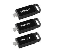 (TG. 128GB) PNY Pack de 3 Clés USB 3.2 Elite™ Type-C® 128 Go - Jusqu' 120 M