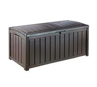 (TG. 128x65x61 cm) Keter Baule Glenwood Marrone 390 Lt In Resina Cm 128X65X61 H