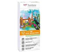 (TG. 12er-Set) Tombow ABT-12P-2 Set 12 Pennarelli, Pastello - NUOVO