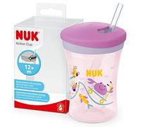 (TG. 12m+) NUK 10255599, Action Cup bicchiere Coperchio e cannuccia morbida, A p