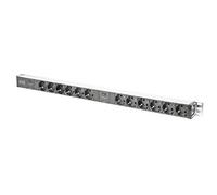 (TG. 12x Schuko Abgriffe) Digitus DN95405 Multipresa in Alluminio con 12 Prese s