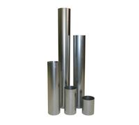 (TG. 12x0.06x15 cm) Kamino-Flam 331060 Tubo Canna Fumaria in Acciaio Alluminato,