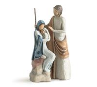 (TG. 13.2 x 6.7) Willow Tree The Christmas Story, statuine scolpite dipinte a ma