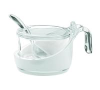 (TG. 13.8 x 10 x h8 cm) Guzzini Formaggera Glam/Vintage, Trasparente, 13.8 x 10