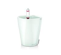 (TG. 13 cm) Lechuza Premium Mini Deltini 13 Centimetri Alto, Bianco Laccato Auto