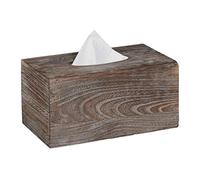 (TG. 13 x 26,5 x 14,5 cm) Relaxdays, Marrone Porta Fazzoletti Shabby, Scatola co