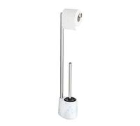 (TG. 13 x 72 x 9,5 cm) WENKO DIE BESSERE IDEE Colonnina con portarotolo e scopin