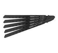 (TG. 130 mm) Draper 81716 100 mm DT101B Expert Jigsaw Blade set - argento (pezzi