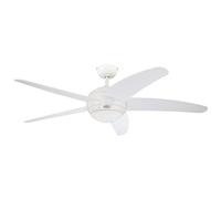 (TG. 132x36cm) Westinghouse Lighting Bendan Lampadario con Ventilatore R7s, 80 W