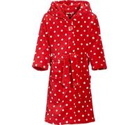 (TG. 134) Playshoes - Kuschelweicher Fleece-Bademantel, Morgenmantel Punkte, Oek