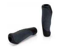 (TG. 135/92 mm) XLC Unisex - Manopole ergonomiche GR-G04, nero/grigio, 135/92