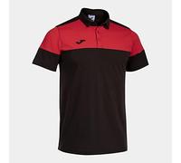(TG. 14-15 anni) Joma Polo m/c Uomo Crew V Nero Rosso - NUOVO