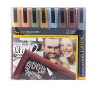 (TG. 14.5 x 15 x 2 cm) Securit Set da 8 pennarelli a gesso liquido colori Terra