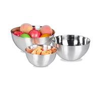 (TG. 14.5 x 29 x 29 cm) Relaxdays Ciotole da Cucina, Set da 3 pz., Lavabili in L