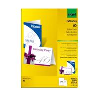 (TG. 14,8 x 21 cm (2 volte)) SIGEL DP910 Lotto di 50 carte di ringraziamento o d