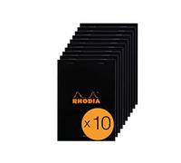 (TG. 14, 8 x 21 cm (N°16 - A5)) RHODIA 160009Cpack - Bloc-Notes a punto metalli