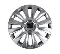 (TG. 14) Omp Speed Copricerchi Modello Magnum Argento/Carbonio, 14 Pollici, Set