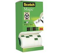 (TG. 14 Pezzi) Scotch Magic Type Nastro Adesivo 3M Trasparente Inscrivibile, Tra