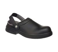 (TG. 14 UK) Slip-On Safety Clog 49/13 - Color: Black - Talla: 49 - NUOVO