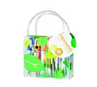 (TG. 14 x 1.3 x 6.5 cm) Fiskars Set di forbici decorative per bambini, 6 pezzi,