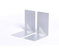 (TG. 14 x 8,5 x 14 cm) MAUL Buchstütze (H)140 x (T)140 x (B)85 mm, silber, 2 Pe