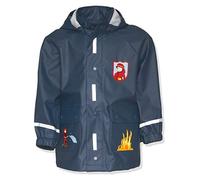 (TG. 140) Playshoes Regen-Mantel Feuerwehr Impermeabile, Blu (Blau (Original), 1